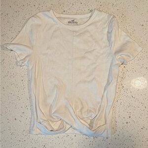 Hollister White Short Sleeve Tee